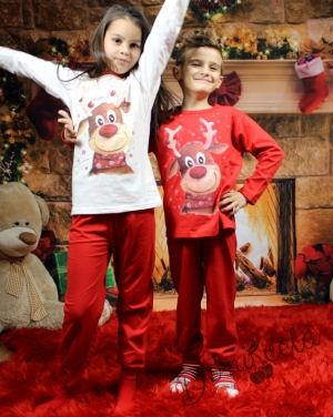 Пижама в червено за Коледа