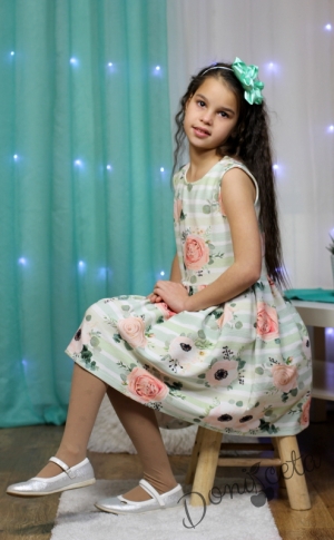 Детска официална рокля с болерце
