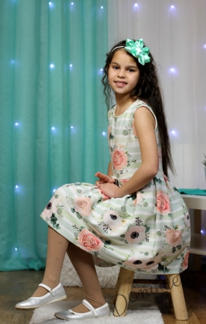 Официална или ежедневна детска рокля на цветя 7785669
