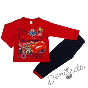 Детска пижама с Макуин в червено и черно