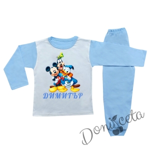 Детска/бебешка пижама за момче с Мики Маус