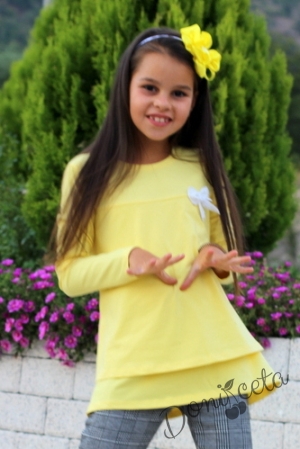 Детска туника в жълто за момиче