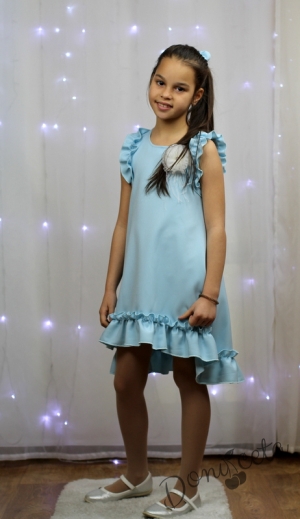 Детска рокличка в светлосиньо