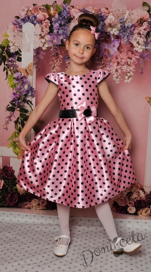 официална детска рокля в розово