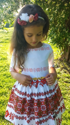 Детска рокля с фолклорни/етно мотиви тип носия 869239