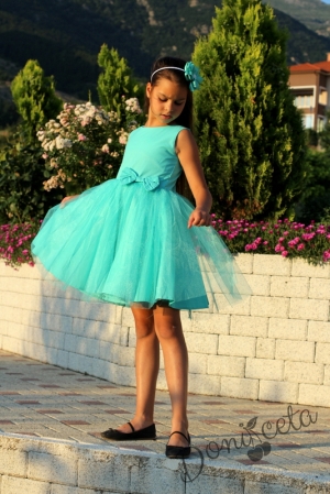 Pink girls dress with tulle