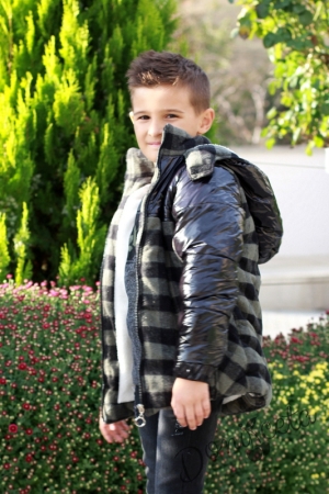 Комплект за момче от яке ,дънки в черно и блуза 754761