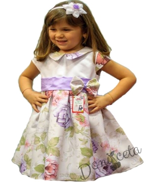 Официална детска рокля на цветя Румине