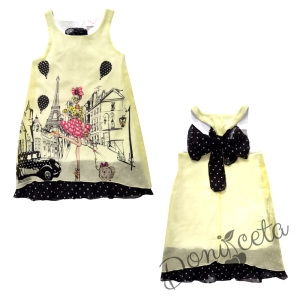 Summer children's white dress with Soy Luna