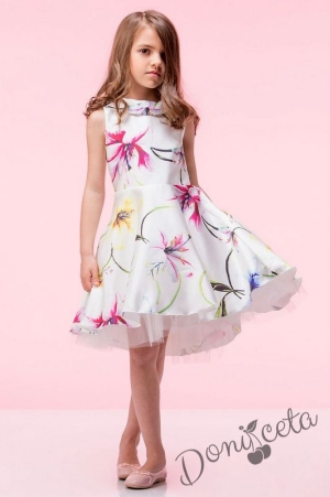 Официална детска рокля с пъстри цветя Contrast