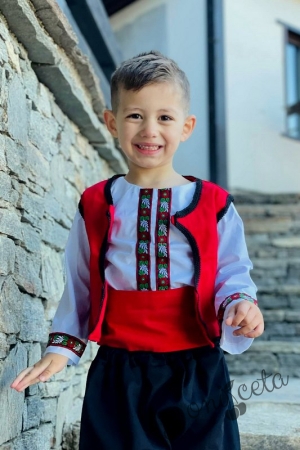 Бебешка народна носия 14 за момче с фолклорни/етно мотиви 