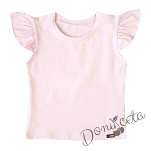 Детска блузка/тениска с къс ръкав в розово 8365421