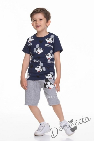 Комплект за момче от къси панталонки и тениска с Мики Маус 745874
