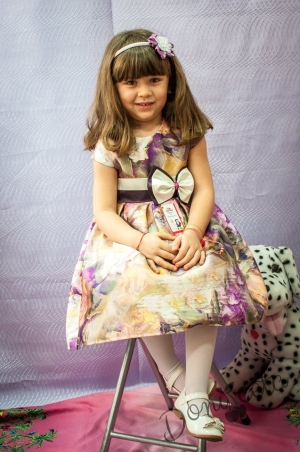 Официална детска рокля на цветя Вилидка