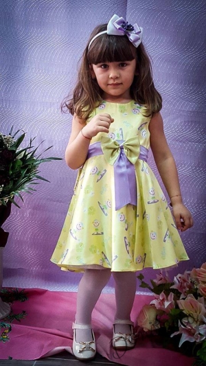 Официална детска рокля на цветя 