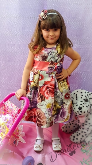 Официална детска рокля на цветя Ели