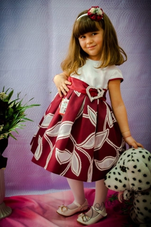 Официална детска рокля на цветя Еми