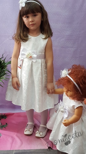 Официална детска/бебешка рокля за шаферка или кръщене