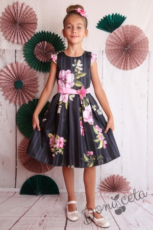 Официална детска рокля на цветя Зорница 274Р