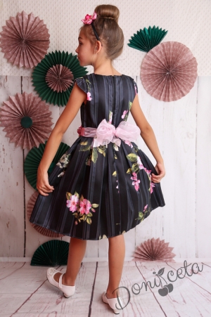 Официална детска рокля на цветя Зорница 274Р