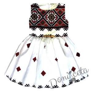 Детска рокля без ръкав с фолклорни/етно мотиви тип носия 6828536