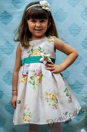 Официална детска рокля на цветя Димка