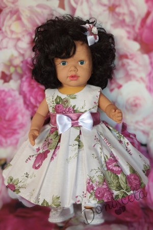 Официална детска рокля с цветя 227РЛН