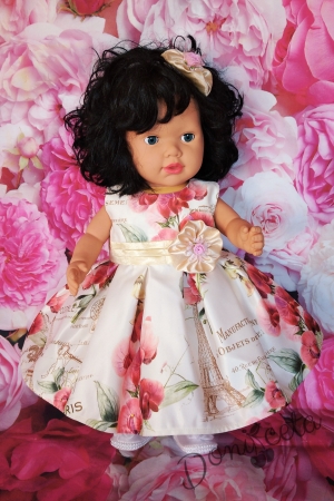 Официална детска рокля на цветя без ръкав 240П 3
