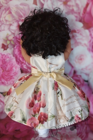 Официална детска рокля на цветя без ръкав 240П 4