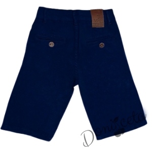 Dark knee-length blue jeans for boys
