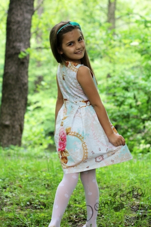 Детска рокля на цветя 04238