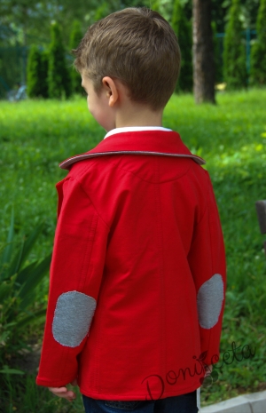 Детско  сако за момче в червено