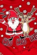 Коледен комплект със Дядо Коледа и елен ХО ХО ХО 2