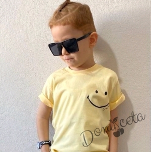 Комплект за момче от 2 части- тениска в жълто и панатлон Smile 2