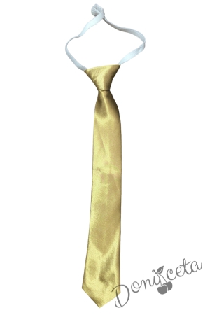 Вратовръзка в златисто за момче