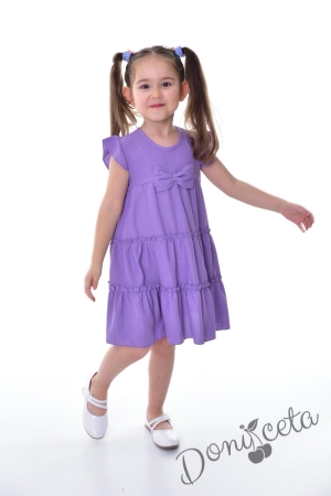 Ежедневна детска рокля в лилаво Жанна 1