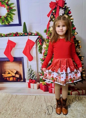 Summer children's dress in red