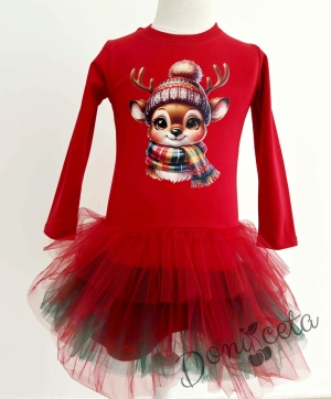 Summer children's dress in red