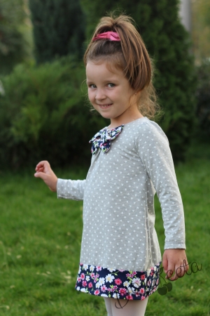 Детска рокля с дълъг ръкав