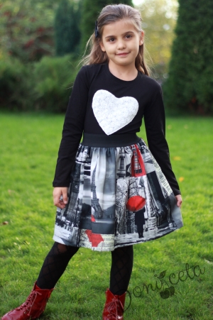 Children's blouse with white heart