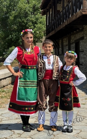 Дамски скарпини в черно с ток 1.7см.