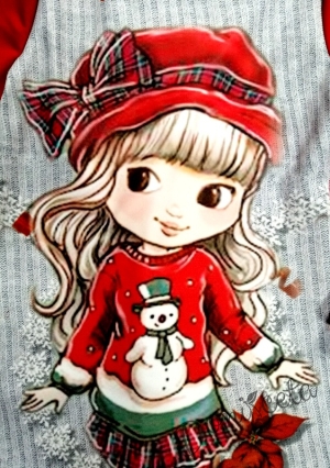 Детска рокля с дълъг ръкав с картинка