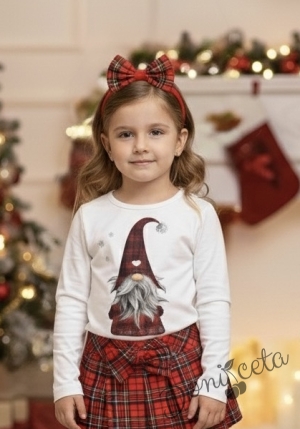 Коледна блуза с картинка на коледно джудже