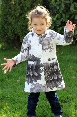  Children's jacket with flowers