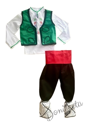 Мъжка или детска народна носия за момче 143 с фолклорни/етно мотиви 