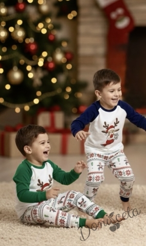 Комплект за момче 4 части в черно- сако, панталон, риза в бяло и папийонка