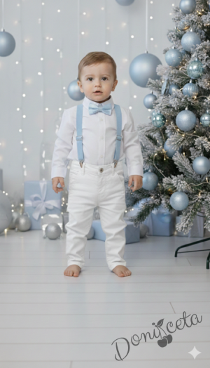 Тиранти за момче в светлосиньо