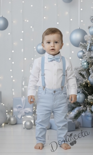 Тиранти за момче в светлосиньо