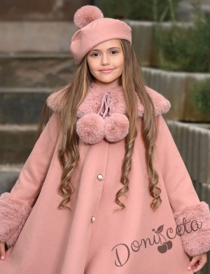 Палто в пепел от рози и барета