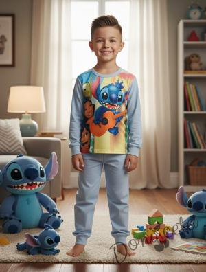 Детска пижама с Лило и Стич в светлосиньо